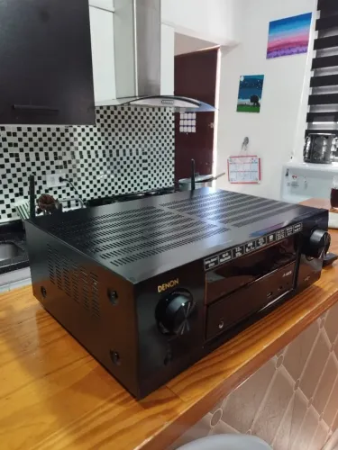 RECEIVER DENON AVR-X 1400H 4K DOLBY ATMOS DTSX WI-FI BLUETOOTH HEOS LINHA TOP DA DENON