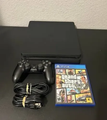 Playstation 4 Slim + GTA V !! (Aceito Cartão)