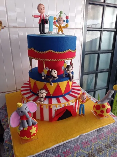 Bolo Maquete - Tema Circo
