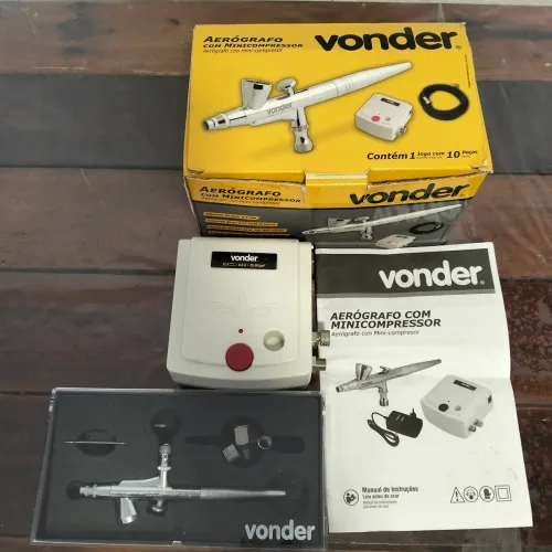 Aerógrafo com compressor Vonder