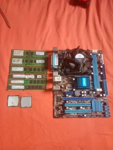 Memória ram ddr3 placa mãe + processadores
