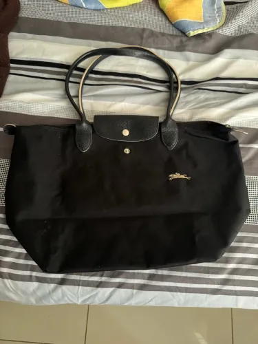 Bolsa longchamp preta L original 