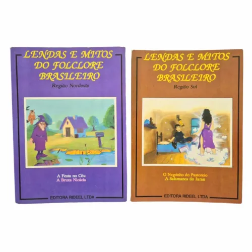 2 Livros Lendas e Mitos do Folclore Brasileiro (raros 1991)