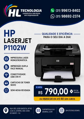 IMPRESSORA HP1102w