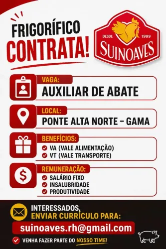 AUXILIAR DE ABATE DE SUINOS