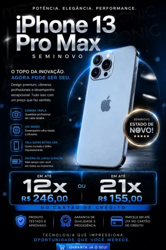 iPhone 13 Pro Max - 128gb - Azul 