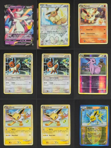 Eevelutions variadas, Eevee, Sylveon, Jolteon, Flareon