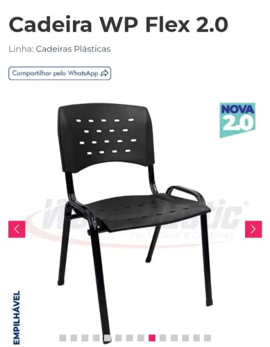 10 Cadeiras Work Plastic