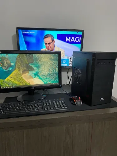 Computador Intel core i5 3.4Ghz 8gb Ssd 120gb Monitor LED 19 Aoc Polegadas Windows 11
