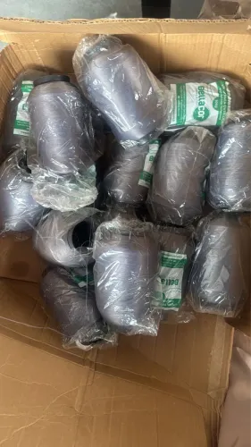Caixa de Linha para overloque cinza desapego não vou usar