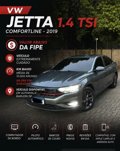 Volkswagen Jetta Comfort. 250 TSI 1.4 Flex 16V Aut. 2019