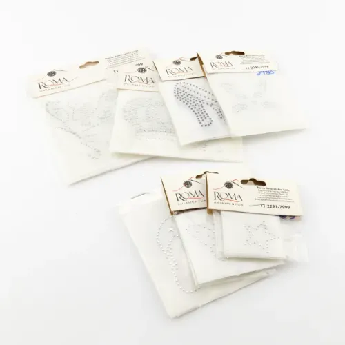 Kit 7 Apliques Termocolantes De Cristal De Strass