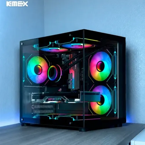 Gabinete Gamer Aquario Cg-27rl Micro Atx Preto Sem Fan *ENTREGA GRÁTIS*