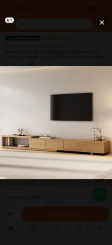 Rack para TV extensível 214cm a 304cm