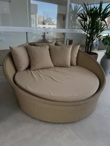 Cama chaise em fibras sintética