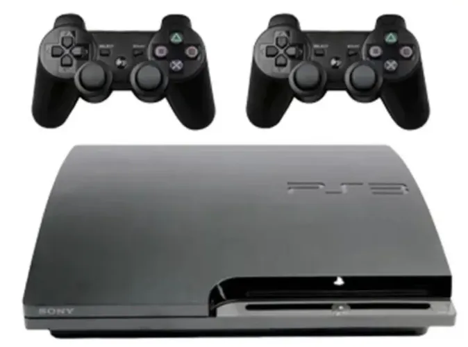PlayStation 3 Slim 320GB + 2 Controles Originais Sony (Modelo CECH-2511B)