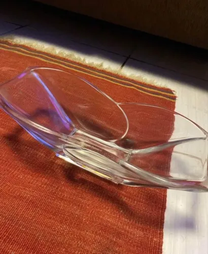 Vaso de vidro decorativo para centro de mesa