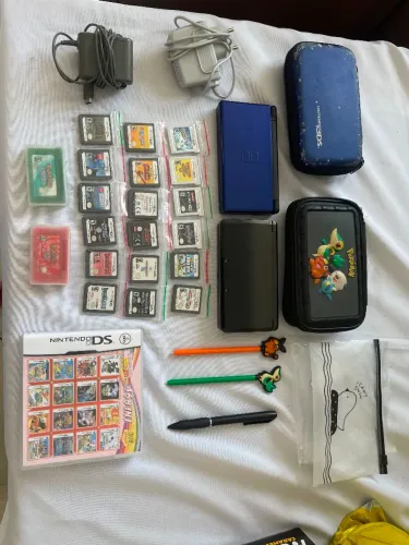 Nintendo 3DS + Nintendo DS Lite + Jogos + Acessórios
