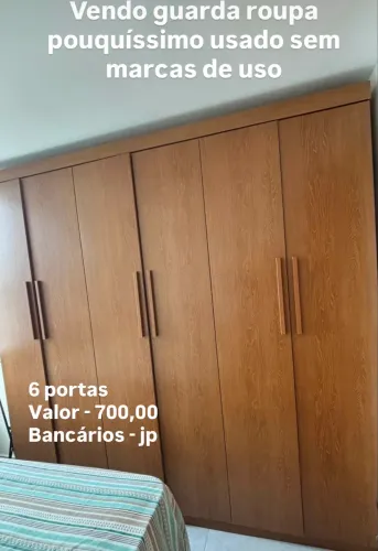 Guarda roupa 6 portas semi novo