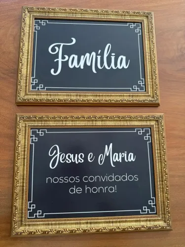 Placas de casamento/decoracao