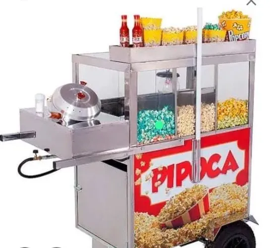 Vendo um carrinho te pipoca nunca foi usado .