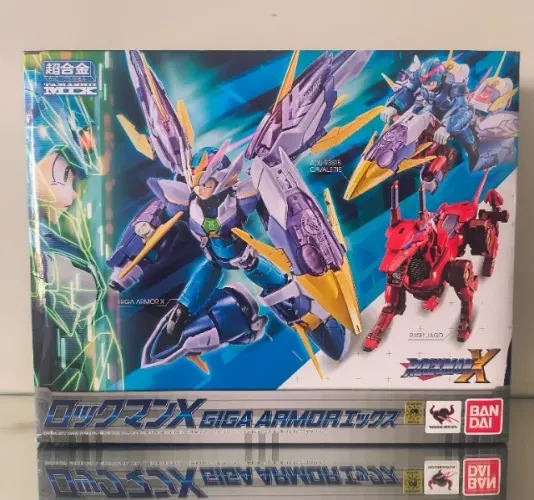 Figure Bandai Megaman X - Giga Armor com Rush Jagd original, Rockman X, chogokin, Capcom