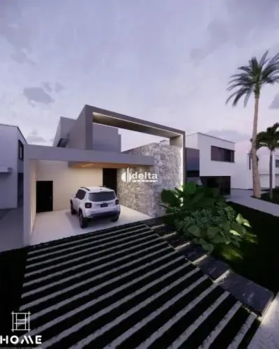 Casa em condomínio com 3 suítes disponível para locação no bairro Granja Marileusa em Uber