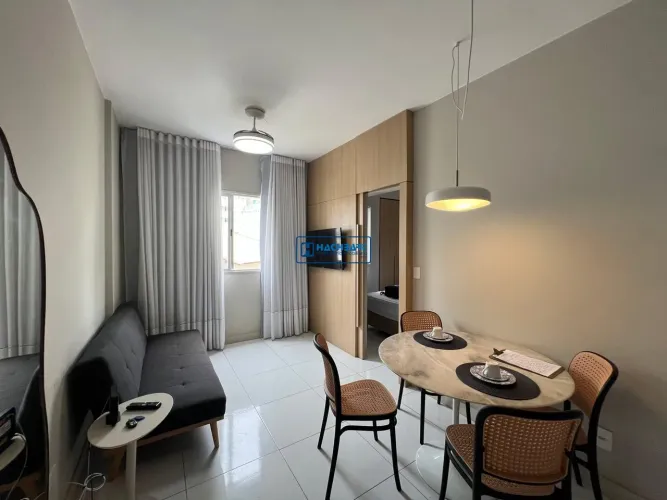 Apartamento mobiliado para alugar, 1 quarto com suíte - Jardim Camburi - Vitória REF: R-05