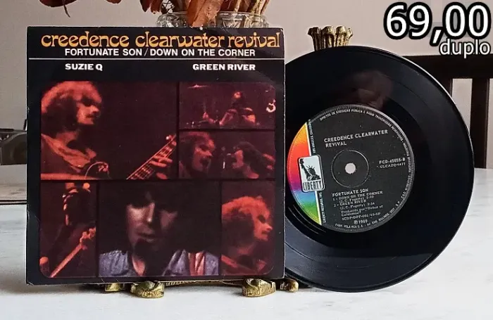 compacto creedence clearwater - fortunate son, green river, down on the corner, suzie 