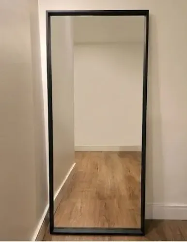 Espelho de Parede / Corpo Inteiro IKEA NISSEDAL Moldura Preta 65x150cm Ótimo Estado
