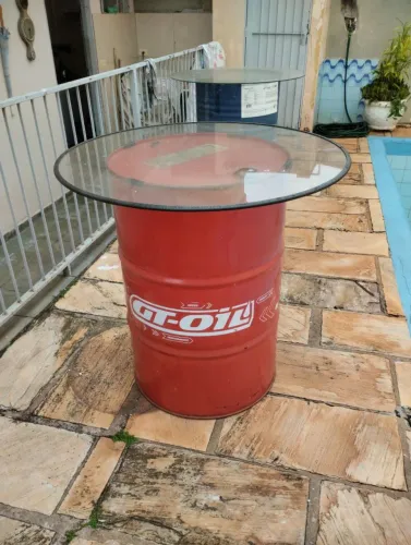 Dous Tambores com disco de vidro 10mm.