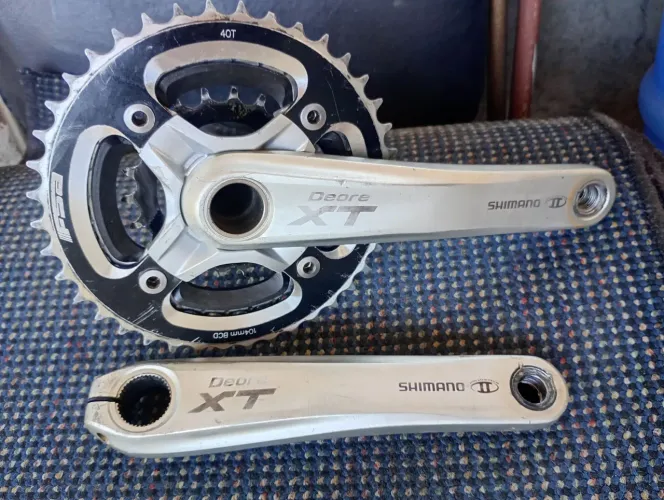 Coroa Shimano DEORE XT integrado pé de vela original made in japam para 1,2 ou 3 coroas