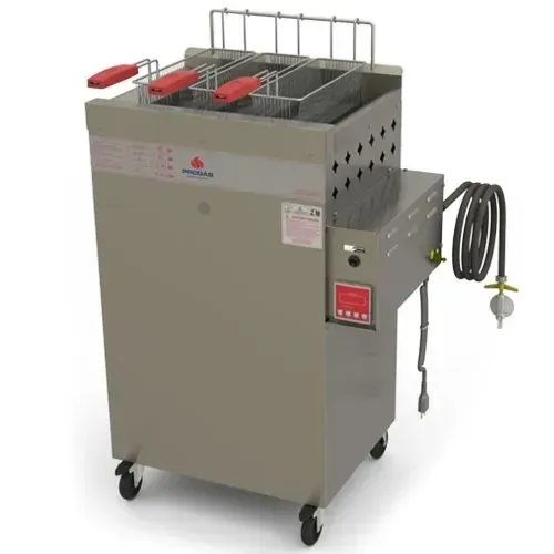 FRITADOR PROFISSIONAL COM ASCENDIMENTO AUTOMATICO INOX PROGÁS STYLE AGUA OLEO 127V MONOFAS