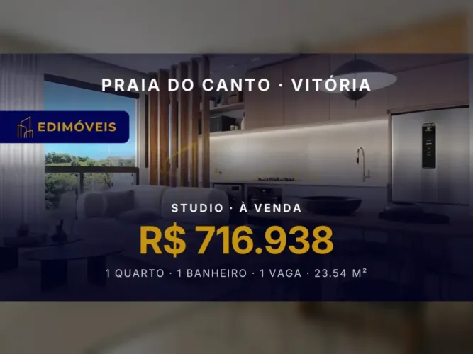 Oportunidade na Praia do Canto: Studio 1 quarto em localização estratégica