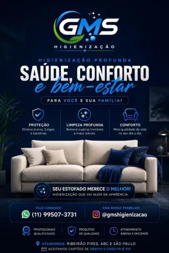 Higienização de Sofás e Estofados em Domicílio