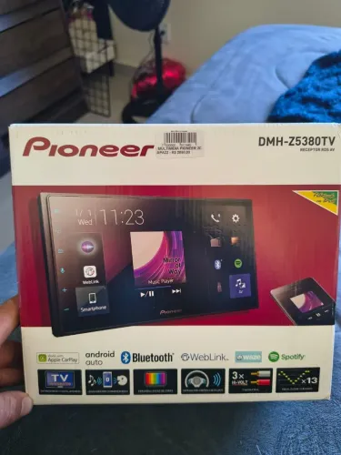 Multimídia Pioneer DMH-Z5380TV com Android Auto e CarPlay