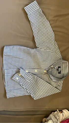Camisa infantil xadrez 