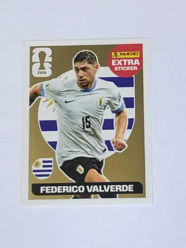 Figurinha extra Legend Federico Valverde ouro original Panini Copa do Mundo de 2026