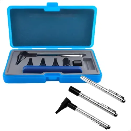 Otoscópio Medico De Led + Clinica + Estojo Profissional