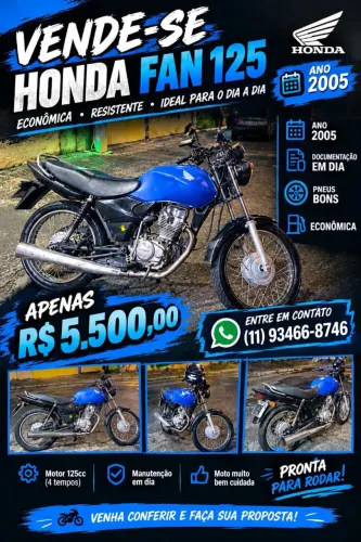 Honda Fan cg 125.