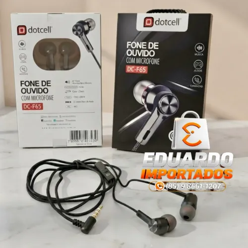 Fone de Ouvido com Fio P2 3.5mm com Microfone e Super Bass