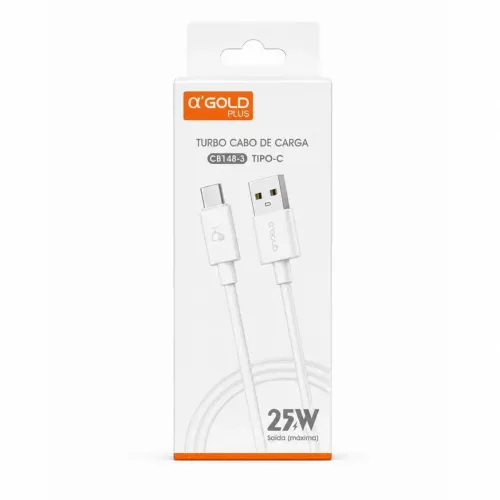 Cabo Turbo USB para Tipo C 25W 1metro a'Gold CB148-3