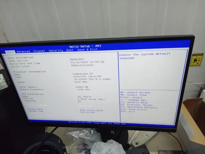 Placa mãe H510 + Processador I5 10500 + 8gb Ram