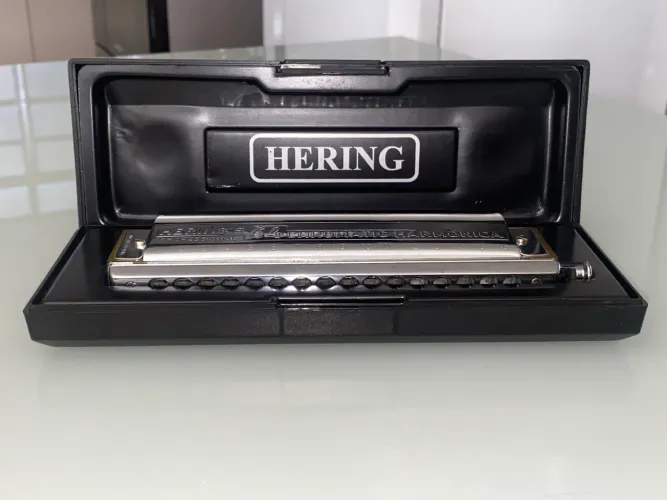 ? Gaita Cromática Hering Profissional - 64 vozes ?