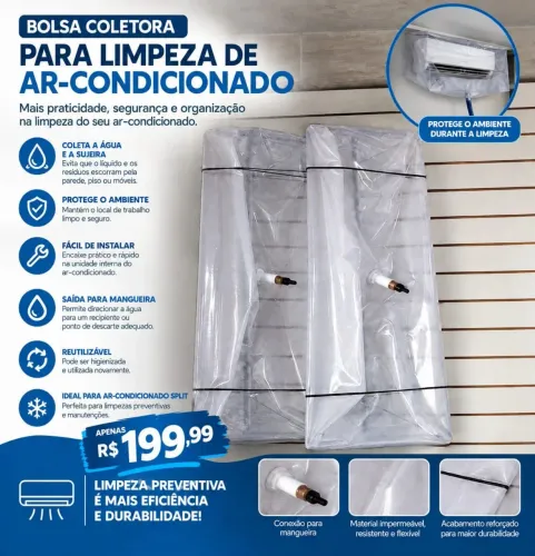 Bolsa para limpeza de split