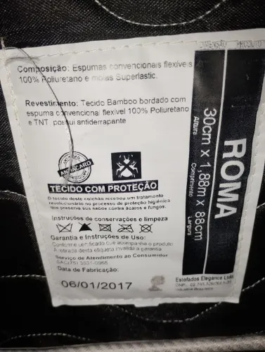 Colchão e suporte solteiro Roma pillow top firme