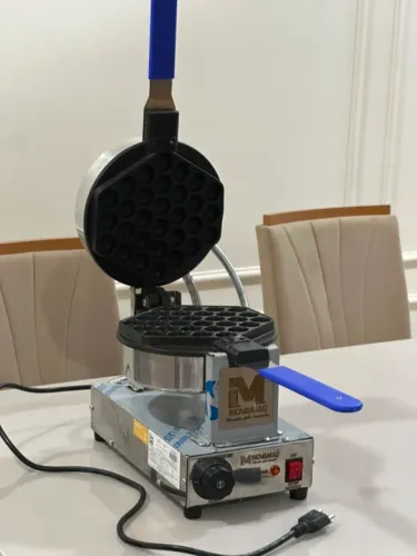 Máquina de Crepe Francês e Bubble Waffle