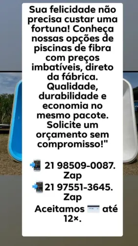 Piscina de fibra