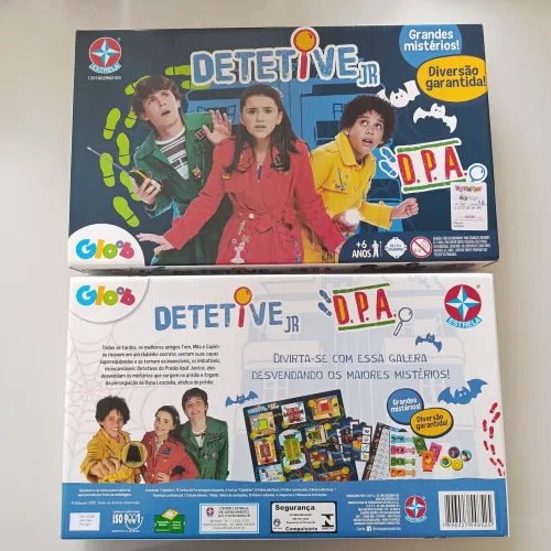 Jogo de Tabuleiro Detetive Jr. Detetives do Prédio Azul Completo