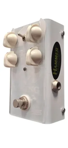 Pedal P/ Guitarra Distortion Viking Aura Branco